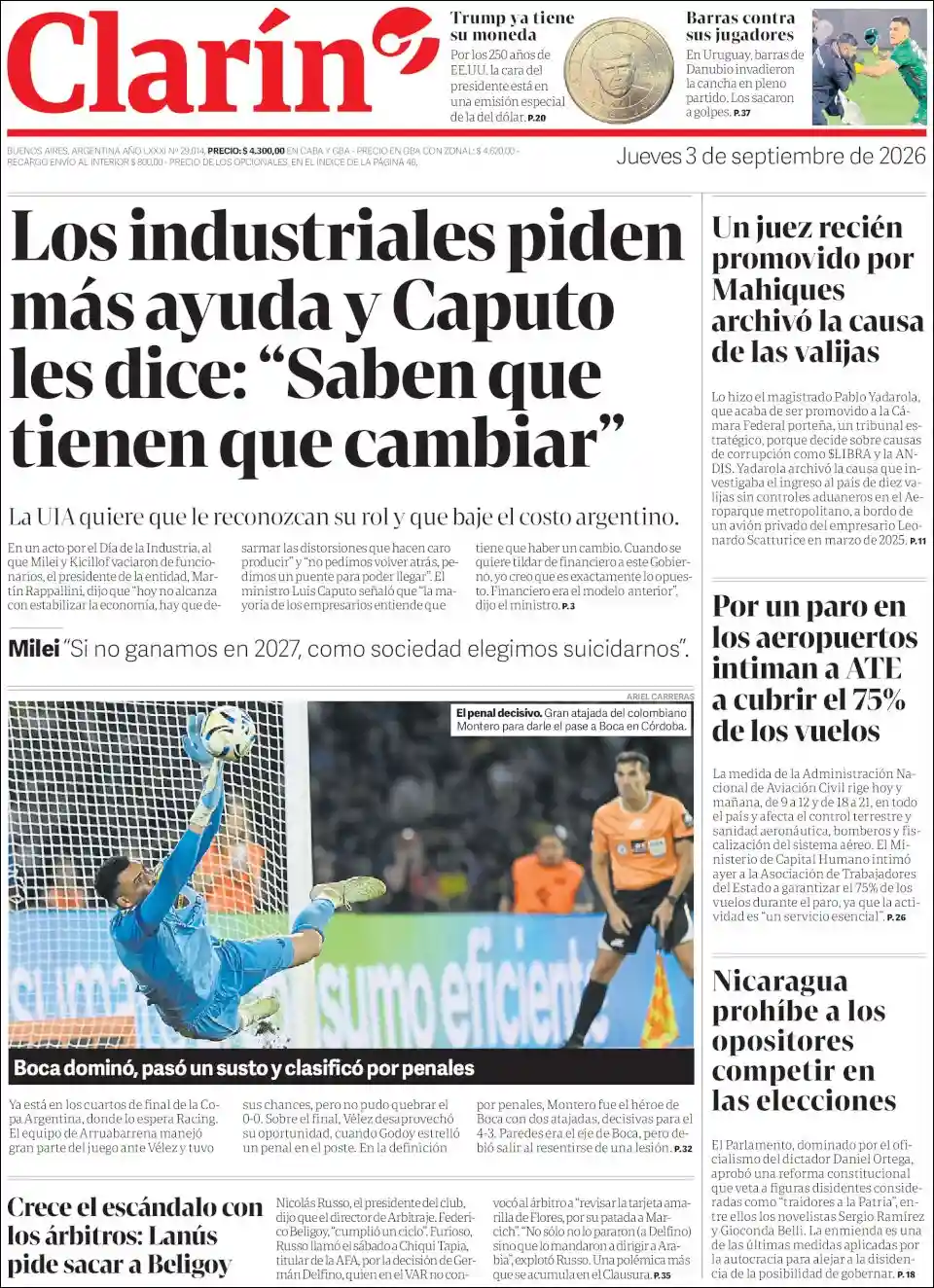 Estudios Max | RADIO POSITIVA FORMOSA - Tapa del diario Clarin