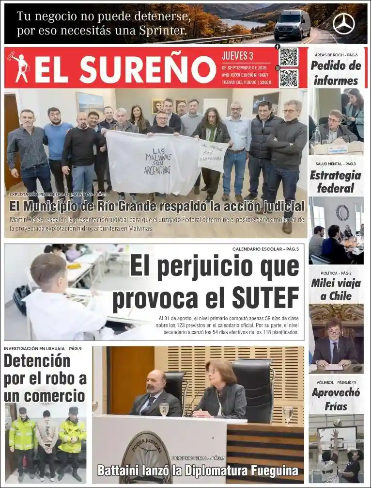 Estudios Max | RADIO POSITIVA FORMOSA - Tapa del diario El Sureño