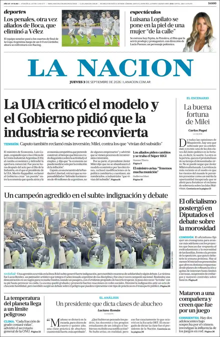 Estudios Max | RADIO POSITIVA FORMOSA - Tapa del diario Nacion